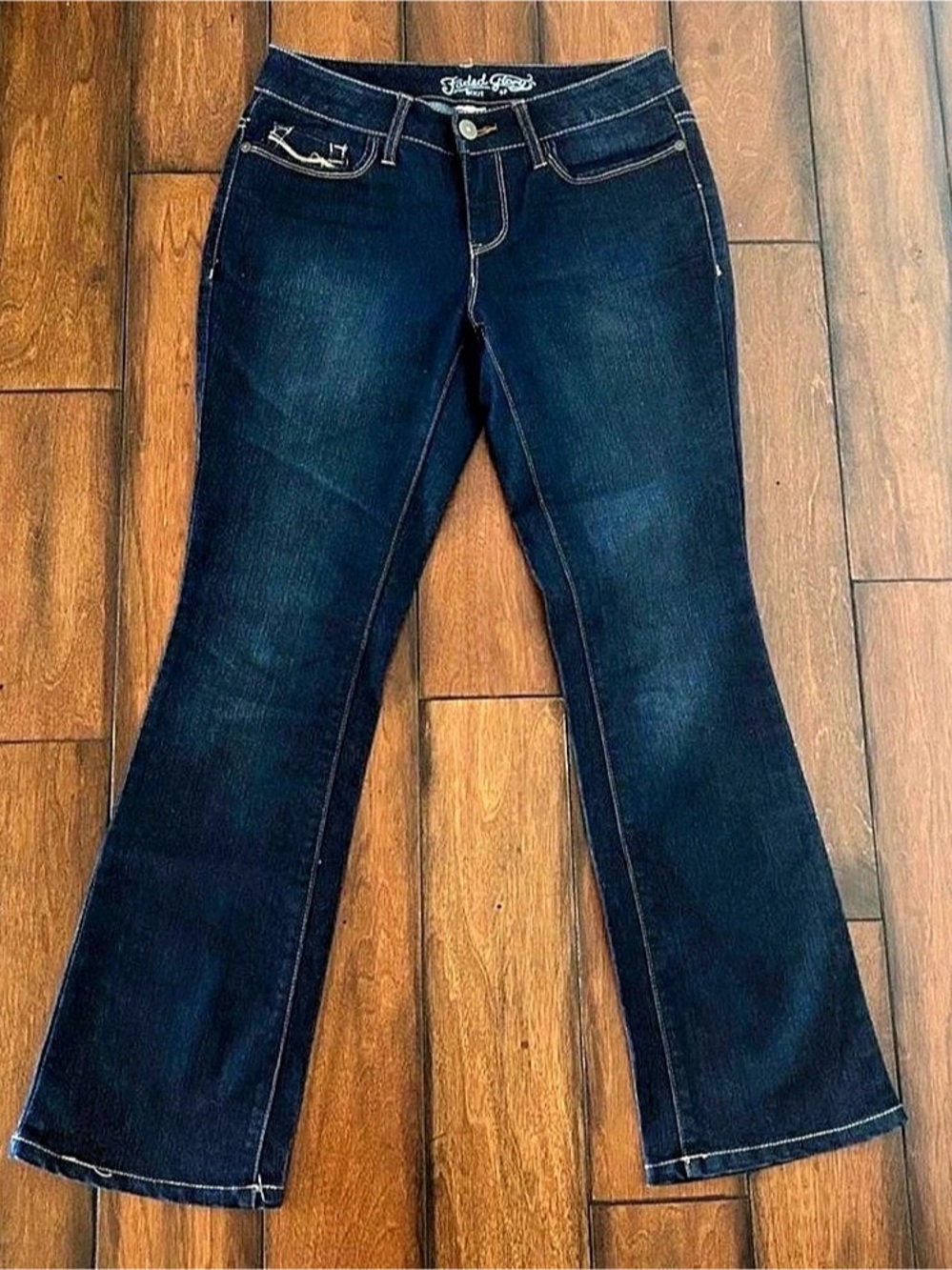 Faded Glory dark wash bootcut jeans size 6p